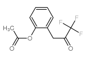 3-(2-acetoxyphenyl)-1,1,1-trifluoro-2-propanone structure