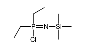chloro-diethyl-trimethylsilylimino-λ5-phosphane结构式