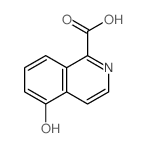 1-Isoquinolinecarboxylicacid, 5-hydroxy-结构式