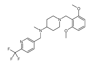 3-Pyridinemethanamine, N-[1-[(2,6-dimethoxyphenyl)methyl]-4-piperidinyl]-N-methyl-6-(trifluoromethyl) Structure