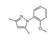 1H-Pyrazole, 1-(2-methoxyphenyl)-3,5-dimethyl Structure