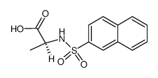 N-[naphthalene-2-sulfonyl->-L-alanine结构式