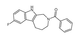 (7-fluoro-3,4,5,10-tetrahydroazepino[3,4-b]indol-2(1H)-yl)(phenyl)methanone Structure