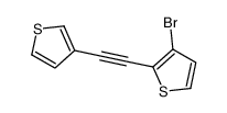 3-bromo-2-(2-thiophen-3-ylethynyl)thiophene Structure