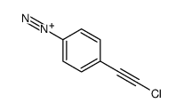 4-(2-chloroethynyl)benzenediazonium Structure