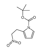 tert-butyl 2-(2-nitroethyl)pyrrole-1-carboxylate结构式