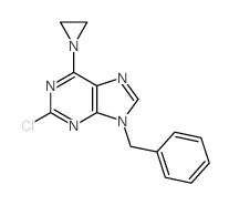 6-aziridin-1-yl-9-benzyl-2-chloro-purine Structure