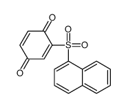 2-naphthalen-1-ylsulfonylcyclohexa-2,5-diene-1,4-dione结构式