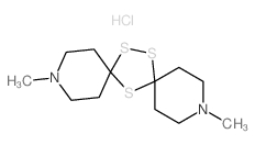 3,11-Dimethyl-7,14,15-trithia-3,11-diazadispiro(5.1.5.2)pentadecane structure