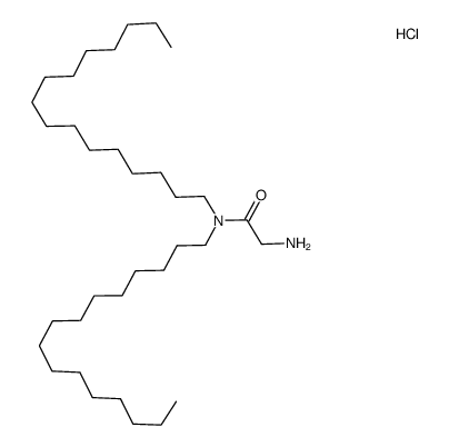 2-Amino-N,N-dihexadecyl-acetamide; hydrochloride Structure