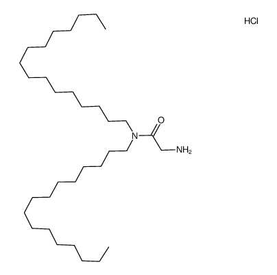 2-Amino-N,N-dihexadecyl-acetamide; hydrochloride结构式