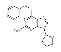 6-benzylsulfanyl-9-(oxolan-2-yl)purin-2-amine Structure