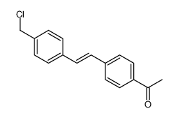 1-[4-[2-[4-(chloromethyl)phenyl]ethenyl]phenyl]ethanone结构式