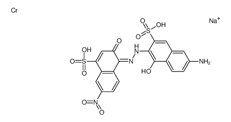 sodium [4-[(6-amino-1-hydroxy-3-sulpho-2-naphthyl)azo]-3-hydroxy-7-nitronaphthalene-1-sulphonato(4-)]chromate(1-) picture