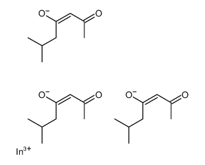 tris(6-methylheptane-2,6-dionato-O,O')indium Structure