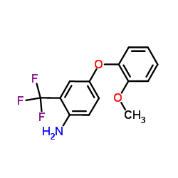 4-(2-Methoxyphenoxy)-2-(trifluoromethyl)aniline Structure