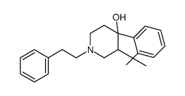 3-methyl-4-(2-methylphenyl)-1-(2-phenylethyl)piperidin-4-ol结构式