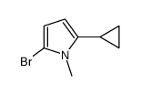 2-Bromo-5-cyclopropyl-1-methyl-1H-pyrrole结构式