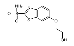 2-Benzothiazolesulfonamide, 6-(2-hydroxyethoxy)-, (+-)-结构式