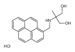 2-methyl-2-(pyren-1-ylmethylamino)propane-1,3-diol,hydrochloride结构式