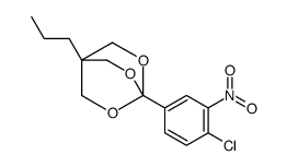4-(4-chloro-3-nitrophenyl)-1-propyl-3,5,8-trioxabicyclo[2.2.2]octane结构式