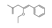 (2-ethoxy-4-methylpenta-1,4-dien-1-yl)benzene结构式