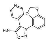 5-Amino-3-(2,3-methylenedioxyphenyl)-4-(4-pyridyl)isoxazole结构式