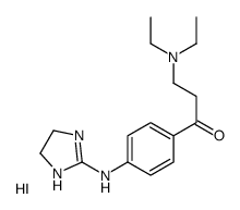 3-(diethylamino)-1-[4-(4,5-dihydro-1H-imidazol-2-ylamino)phenyl]propan-1-one,hydroiodide Structure