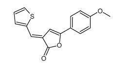 (E)-5-(4-methoxyphenyl)-3-(2-thienylmethylene)-2(3H)-furanone结构式