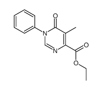 3,4-Dihydro-5-methyl-4-oxo-3-phenyl-6-pyrimidincarbonsaeure-ethylester Structure