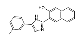 3-(5-m-tolyl-4H-[1,2,4]triazol-3-yl)-naphthalen-2-ol Structure