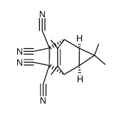 3,3,6,7-Tetramethyltricyclo<3.2.2.02,4>non-6-en-8,8,9,9-tetracarbonitril Structure