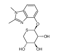 1,2-dimethyl-1H-benzimidazol-4-yl 5-thio-β-D-xylopyranoside Structure