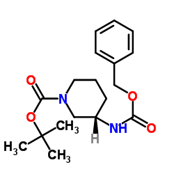 (S)-1-BOC-3-CBZ-氨基哌啶结构式