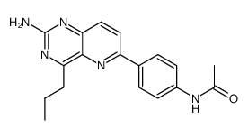 N-[4-(2-amino-4-n-propyl-pyrido[3,2-d]pyrimidin-6-yl)-phenyl]-acetamide结构式