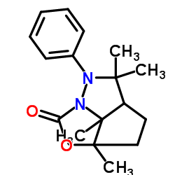 4,4,6a,6b-Tetramethyl-3-phenylhexahydro-3H-1-oxa-2a,3-diazacyclopenta[cd]pentalen-2-one Structure