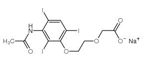 sodium 2-[2-(3-acetamido-2,4,6-triiodo-phenoxy)ethoxy]acetate picture