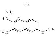 2-Hydrazino-6-methoxy-3-methylquinoline hydrochloride Structure