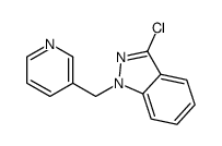 3-chloro-1-(pyridin-3-ylmethyl)indazole结构式