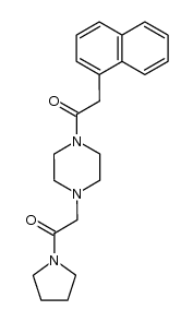 N-[2-(1'-naphthyl)-1-oxo-ethyl]-N'-(2-azacyclopentenyl-2-oxo-ethyl)-1,4-diazacyclohexane Structure