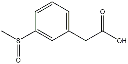 3-Methylsulfinylphenylacetic acid structure