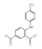 Benzenamine, N-(4-methylphenyl)-2,4-dinitro- structure