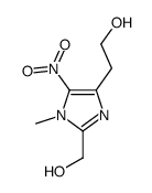 2-[2-(hydroxymethyl)-1-methyl-5-nitroimidazol-4-yl]ethanol结构式