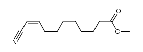 methyl 10-cyano-9-decenoate Structure