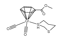 π-methylbenzoatedicarbonyl-1,3-dithianechromium(0) Structure