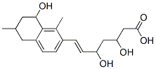 3,5-Dihydroxy-7-(5,6,7,8-tetrahydro-8-hydroxy-1,6-dimethylnaphthalen-2-yl)-6-heptenoic acid Structure