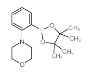 4-(2-(4,4,5,5-四甲基-1,3,2-二氧杂硼杂环戊烷-2-基)苯基)吗啉结构式