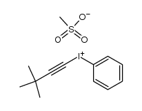 phenyl(tert-butylethynyl)iodonium mesylate Structure