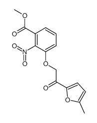 methyl 3-<2-(5-methylfuran-2-yl)-2-oxoethyl>-2-nitrobenzoate结构式