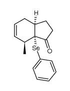 (3aR,7S,7aS)-7-methyl-7a-(phenylselanyl)-2,3,3a,4,7,7a-hexahydro-1H-inden-1-one结构式